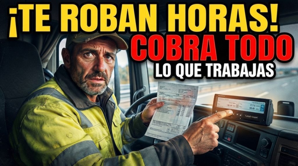Cobrar todas las horas que trabajas como conductor