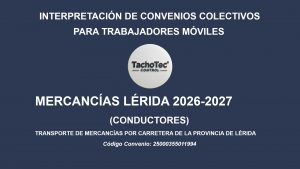 Convenio Transporte mercancías Lérida/Lleida 2026-2027:
