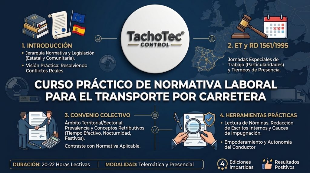 Curso de formación laboral para el transporte por carretera - TachoTec