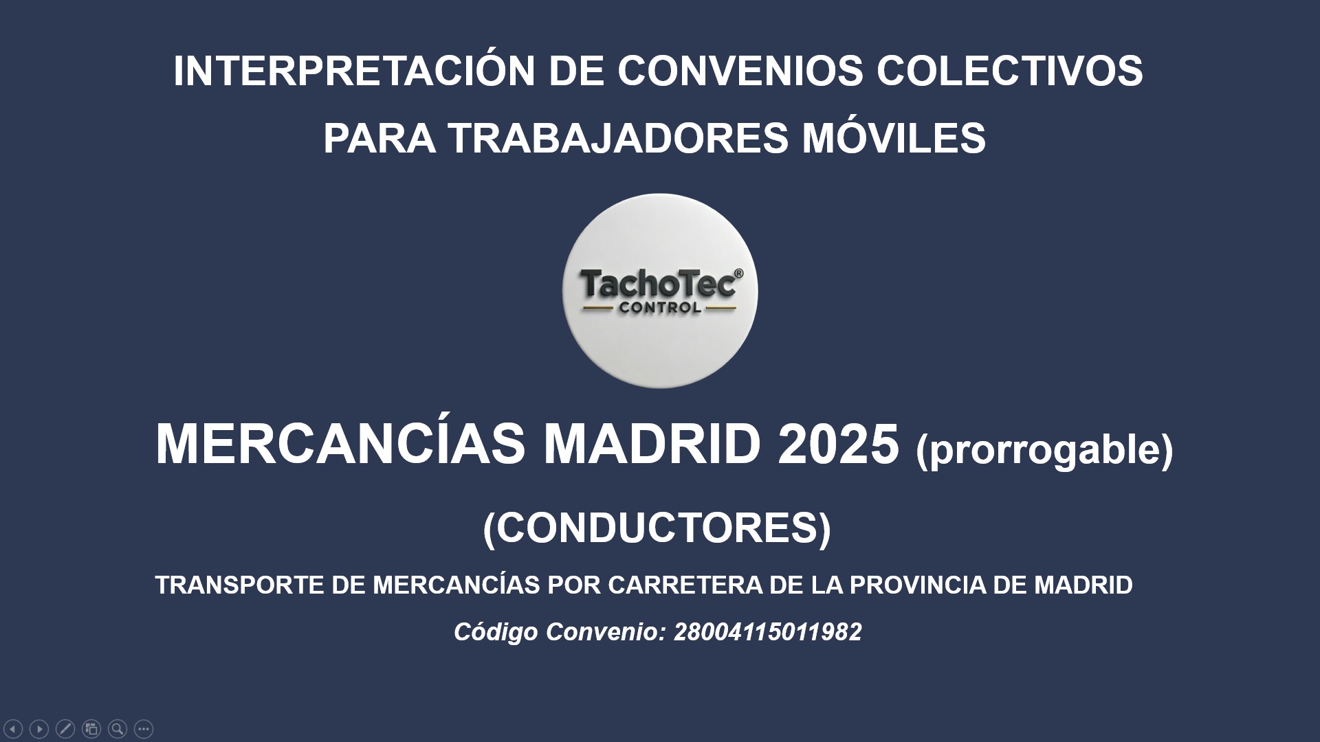 Convenio Transporte Mercancías Madrid 2025